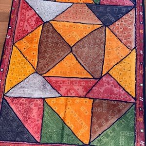 Sari wall hanging